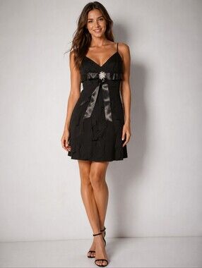 ❤️ CACHE VINTAGE RUFFLE MINI DRESS, 2